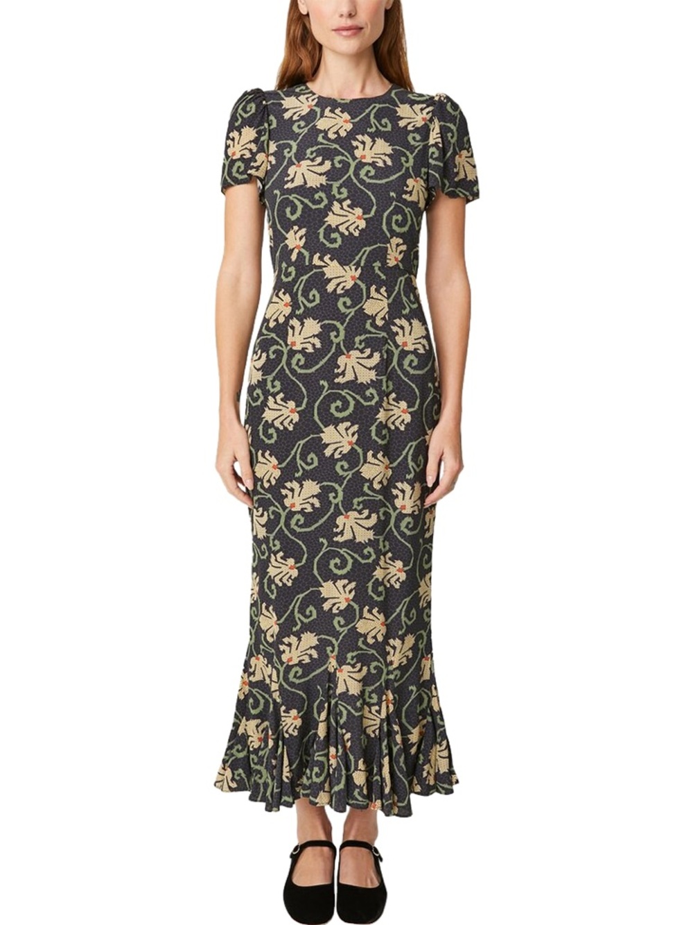 Rhode lulani midi dress in mosaic blossom - Picture 4 of 11
